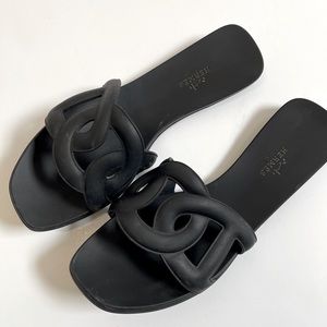 Hermes rubber Aloha sandal 38